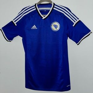 BOSNIA AND HERZEGOVINA 2014 2015 HOME FOOTBALL SHIRT SOCCER JERSEY ADIDAS SIZE M